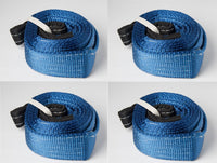 4x Tow Strap Winch Rescue 10ft BLUE 9T 20000lb 3in tree saver Snow Rigging 3x10