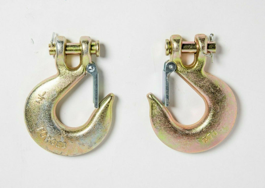 2x Clevis Slip Hook 1/2" Tow Chain G70 Wrecker Truck Trailer Transport Tie Down