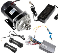 650W 36V ZXF Gear motor+controller+keylock+Charger+Twist Throttle