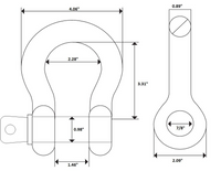 3" 26000 lbs Tow Strap 10 ft winch tree saver off-road snatch recovery w D-Rings