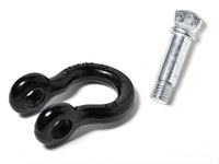 Black 7/8" 6.5T Clevis Screw Pin Anchor Bow Shackle D-Ring Nickel Pin 14000 lbs