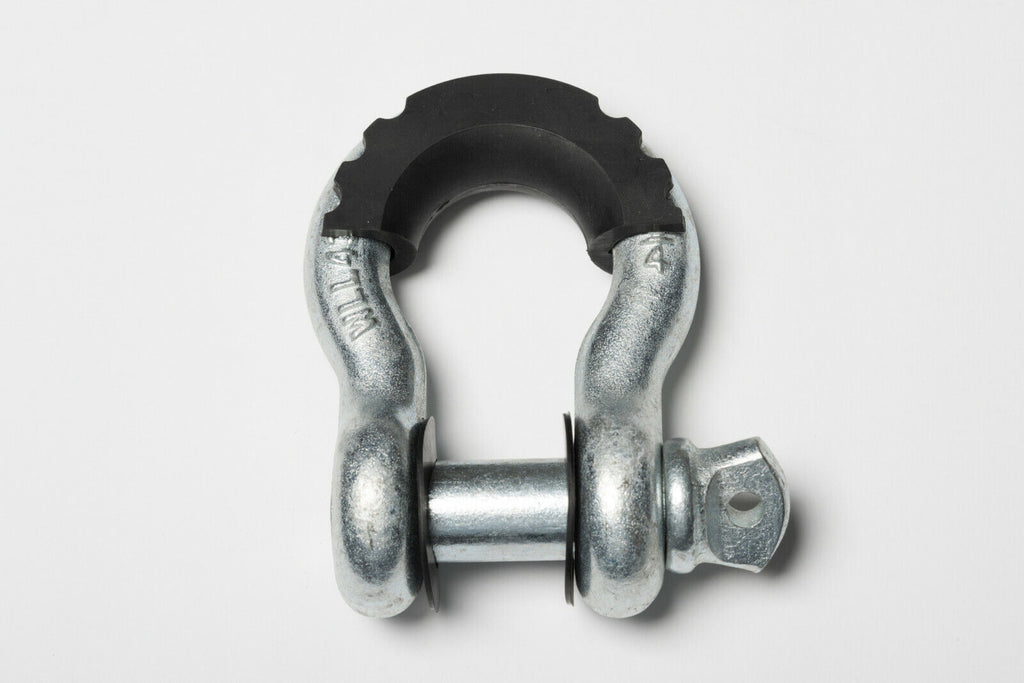 3/4" Bow Shackle with Screw Pin 10500LB Plastic noise vibration Reducer Jeep CJ
