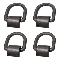 4x D Ring 1/2" Weld-On Tie Down Flatbed Truck Trailer Ratchet Strap Cargo Anchor