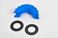 2x 3/4" Black DRing Bow Shackle 10500LB w Blue Plastic noise vibration Protector