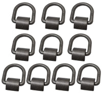 (10) 1/2" D Ring Weld-On Flatbed Truck Trailer Ratchet Strap Cargo Tie Down Ring