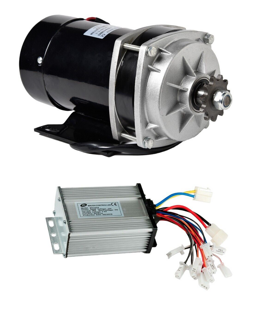 Motor w CONTROLLER 800 W 36V Gear Reduction 6:1 electric f eATV GoKart Trike DIY