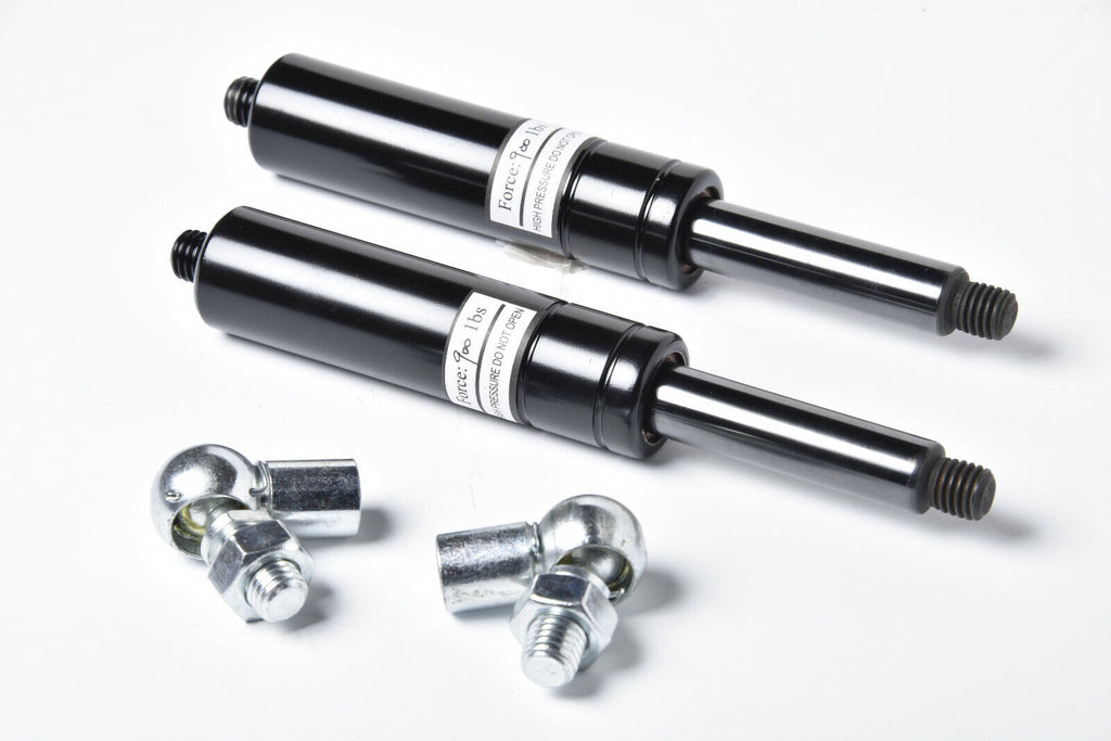 Pair (2 two) 900 lbs lambo door shocks for vertical hinge w ball joints fittings