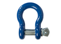 1" Bow Shackle D Ring Clevis Pin Rigging Towing 8.5Ton 18500lb Blue w Galvanized