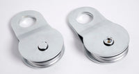 2x Zinc Pltd 16000lbs Snatch Block 8T Recovery Winch Pulley Off Road Jeep CJ Tow