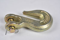 2x G70 5/16" Clevis Grab Hooks Tow Chain f Flatbed Trailer Tie Down Hauling Rig