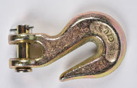 4x G70 5/16" Clevis Grab Hooks Tow Chain f Flatbed Trailer Tie Down Hauling Rig