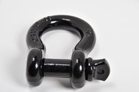 Premium BLACK D-Ring 3/4" Bow Shackle w 7/8" Screw Pin 10500 LB Capacity Jeep CJ