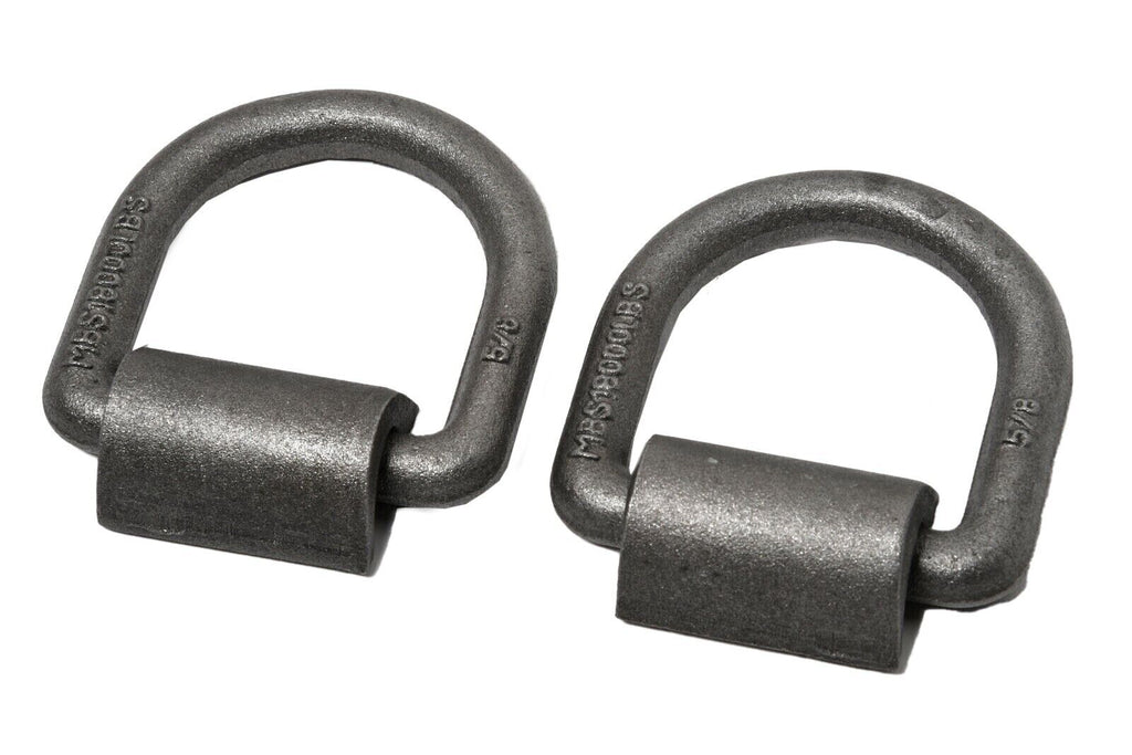 2x D Ring Weld On Tie Down 5/8" Flatbed Truck Trailer Chain Ratchet Strap Cargo
