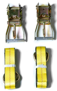 6 pc Lasso Wheel Tow Truck Tie Down Lift Strap Ratchet J Finger Hook Tire Haul