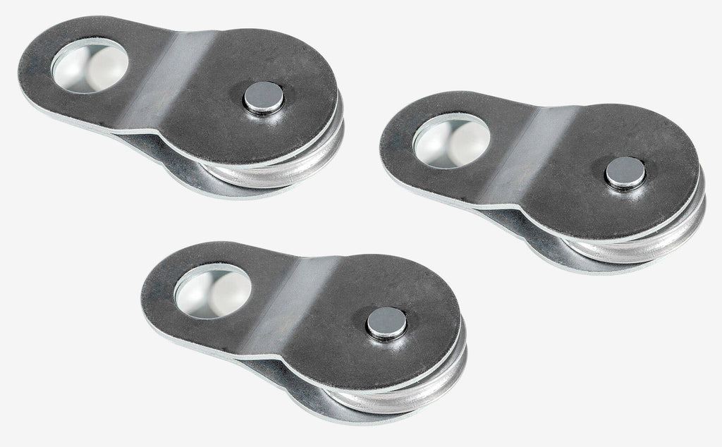 (3) 18000lbs 8TON Nickel Recovery Winch Pulley Snatch Block off road ATV UTV SUV