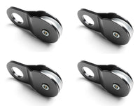 (4) 16000lbs 8TON Black Recovery Winch Pulley Snatch Block off road ATV UTV SUV