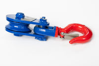 4xSnatch Block crane Hook 2Ton 3" f 3/8" Wire Rope Roll Back Wrecker Flatbed Tow