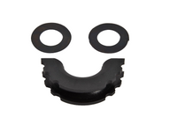 D-Ring Black Bow Shackle Isolator Jeep Towing Off Road 3/4" SILENCER Anti-Noise