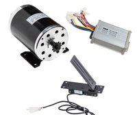 1000 W 48V DC electric motor kit w base speed controller & Foot Pedal Throttle