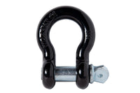 2x Bow Shackle BLACK 3/4"  D Ring Screw Galvanized Pin Jeep CJ Off-Road 4 3/4TON