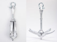 2x Galvanized Folding Anchor SUP Canoe Kayak Raft Sailboat JetSki Dinghy 3.5lb