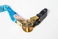 Ratchet Tie-Down Straps f Motorcycle Kayak  1"x15' Blue 1x15 1500lbs 680Kg