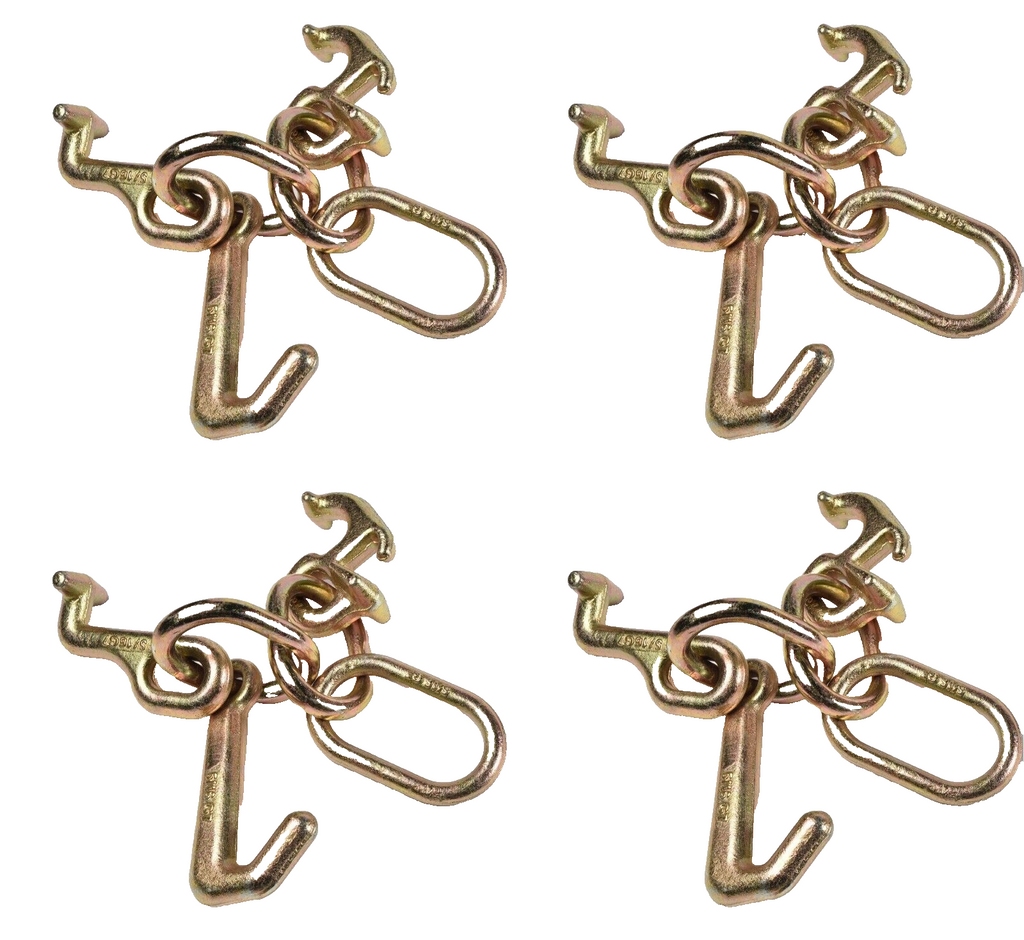 4xRTJ Cluster Hook Tow Truck Car Hauler Trailer Auto Body Frame Hook WLL 4,700lb