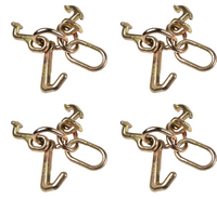 4xRTJ Cluster Hook Tow Truck Car Hauler Trailer Auto Body Frame Hook WLL 4,700lb