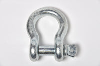 2x 1" Galv D Ring Bow Shackle Screw Pin Clevis Rigging Towing WLL 8.5Ton 18500lb
