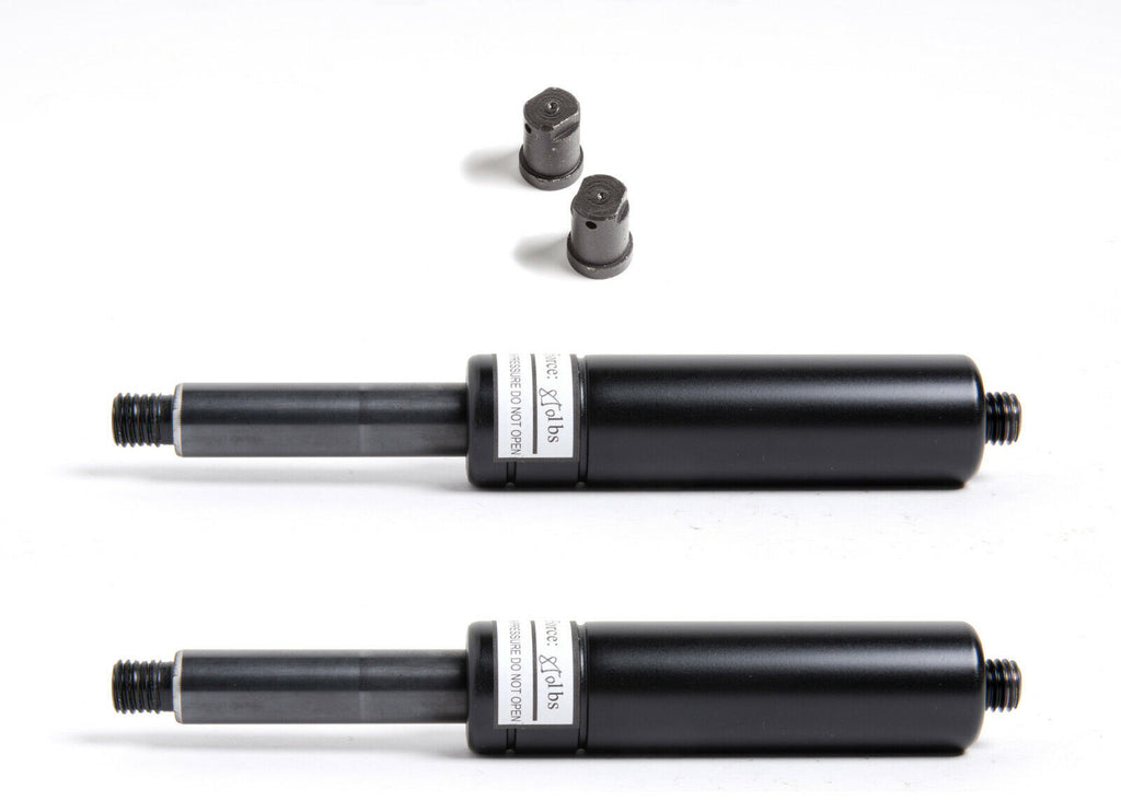 2x Lambo Door Shocks Strut Vertical 850lbs M12 Bolt On Kit+caps fittings bushing