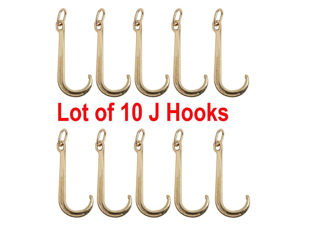 10x Tow Axle J Hook 15" Inch Grade G70 Wrecker Roll back Clevis 540 Heavy Duty