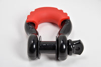 3/4" BLACK DRing Bow Shackle Pin 10500LB Red Isolator Washers Noise Reduction