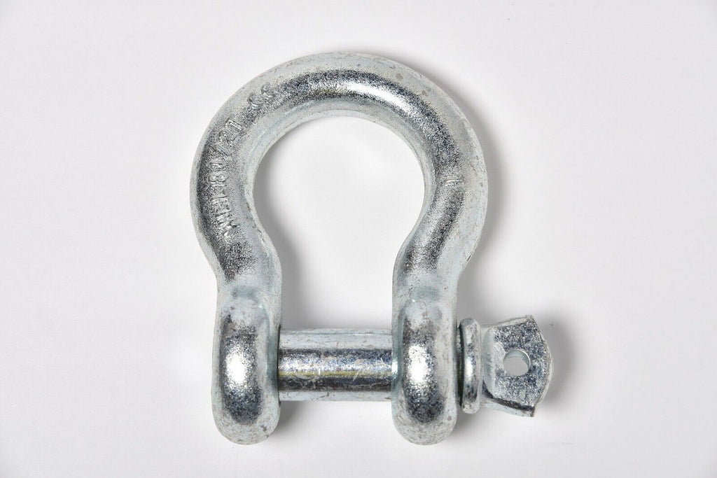 1" Galvanized DRing Bow Shackle Screw w Pin Clevis Rigging Towing 8.5Ton 18500lb