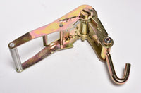 2x Ratchet Snap Handle 2" Tie Down w J Hook f Race Hauler Tow Dolly Truck Strap