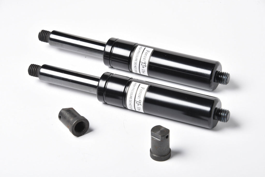 Pair of 950lbs lambo Hinge Door Shocks f bolt on vertical hinge w End Bushings