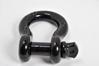 (4) 3/4" BLACK DRing Bow Shackle 10500lbs Pin & BLACK no noise vibration Reducer