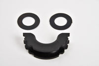 4x Isolator Kit Silencer anti Noise Bow Shackle 3/4" D-Ring Black Jeep Vibration