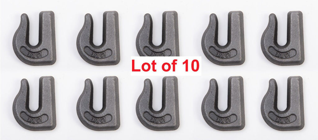 10x Weld on Grab Chain Hooks 3/8" Tractor Bucket Trailer Rigging Tow WLL 6600lbs
