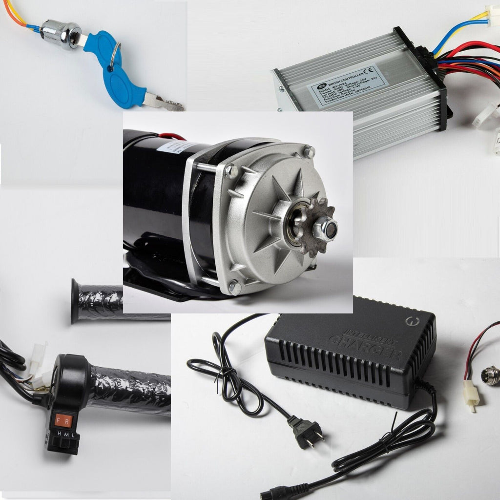 650W 36V ZXF Gear motor+Reverse controller+keylock+Charger+Throttle w switch