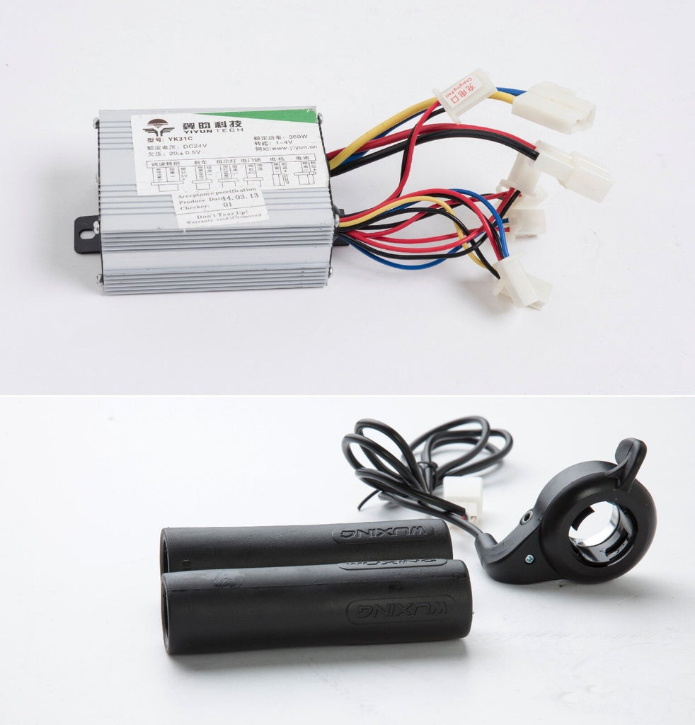 350W 24V Variable speed controller+Thumb throttle+Handles f DC electric motor