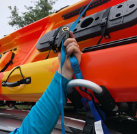 Ratchet Tie Down Motorcycle Strap 4 Pack 1 in. x 10 ft. Blue1300lbs 1x10 600Kg