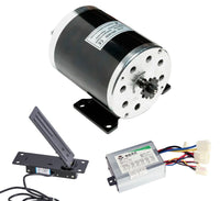 800 W 36 V electric motor MY1020 kit w base speed control & Foot Pedal Throttle