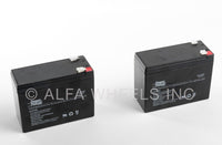 2 (two) Batteries 12 V 8 AH SLA f UPS, alarm, electric scooter, gokart bicycle