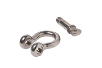 2x Marine Bow Shackle 6mm 1/4"  316 Stainless Steel Boat Rigging Paracord D-Ring