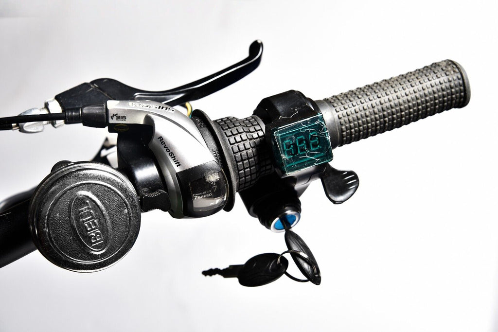 Thumb Turn Throttle Digital Battery Volt Meter eBike Electric Scooter Handlebar