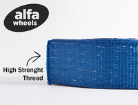 Tow Strap 20ft 2" Blue 14000lbs 6.5T winch sling recovery 2x20 Mud Snow SUV UTV