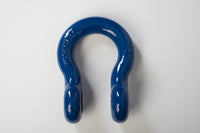 1" Bow Shackle D Ring Clevis Pin Rigging Towing 8.5Ton 18500lb Blue w Galvanized