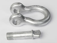 2x Bow Shackles 1 1/4" w Screw Clevis Pin Rigging Lift Crane 12Ton 26400lb WLL