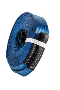 2xTow Strap 30ft 2" 14000lbs winch extension Vehicle recovery 6.5T 2x30 Mud Snow