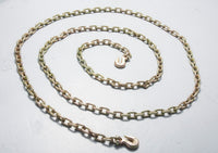 2x 20ft Transport Tow Chain 3/8" Grade G70 Tie Down Binder G7+ End Hooks Rigging